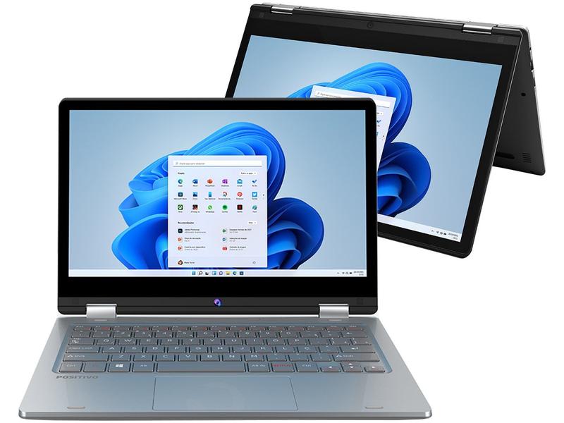 Notebook 2 em 1 Positivo DUO Intel N4020 4GB - 64GB eMMC Touch